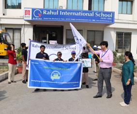 Say no to plastic event, Rahul International School