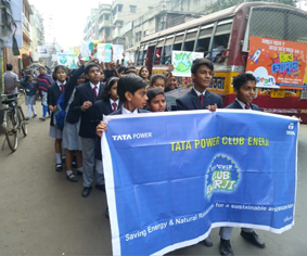 Save water rally organised by Club Enerji in Kolkata