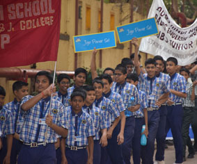 Club Enerji Campaign rally by Pawar Public School